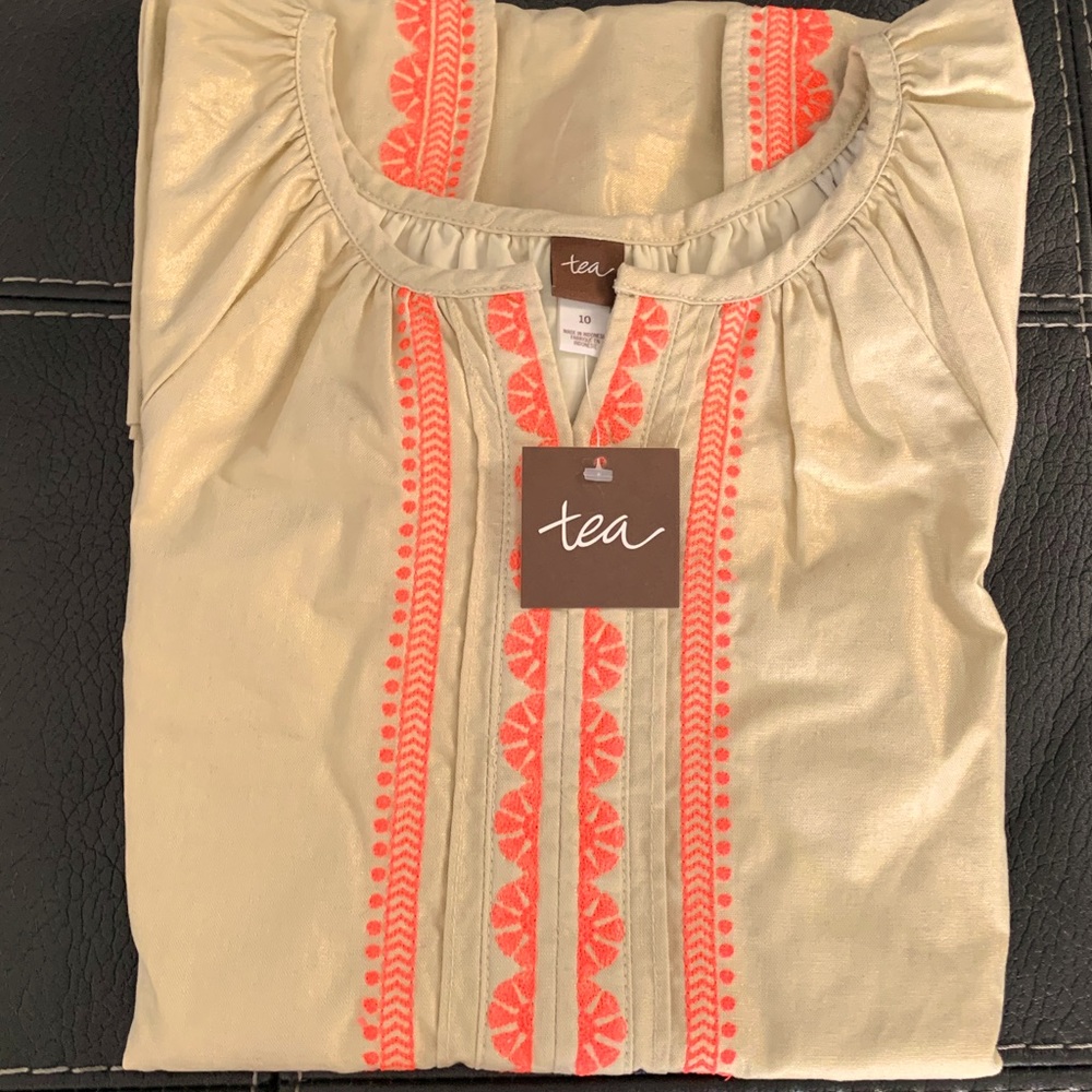 NEW Victoria Embroidered Linen Dress size 10